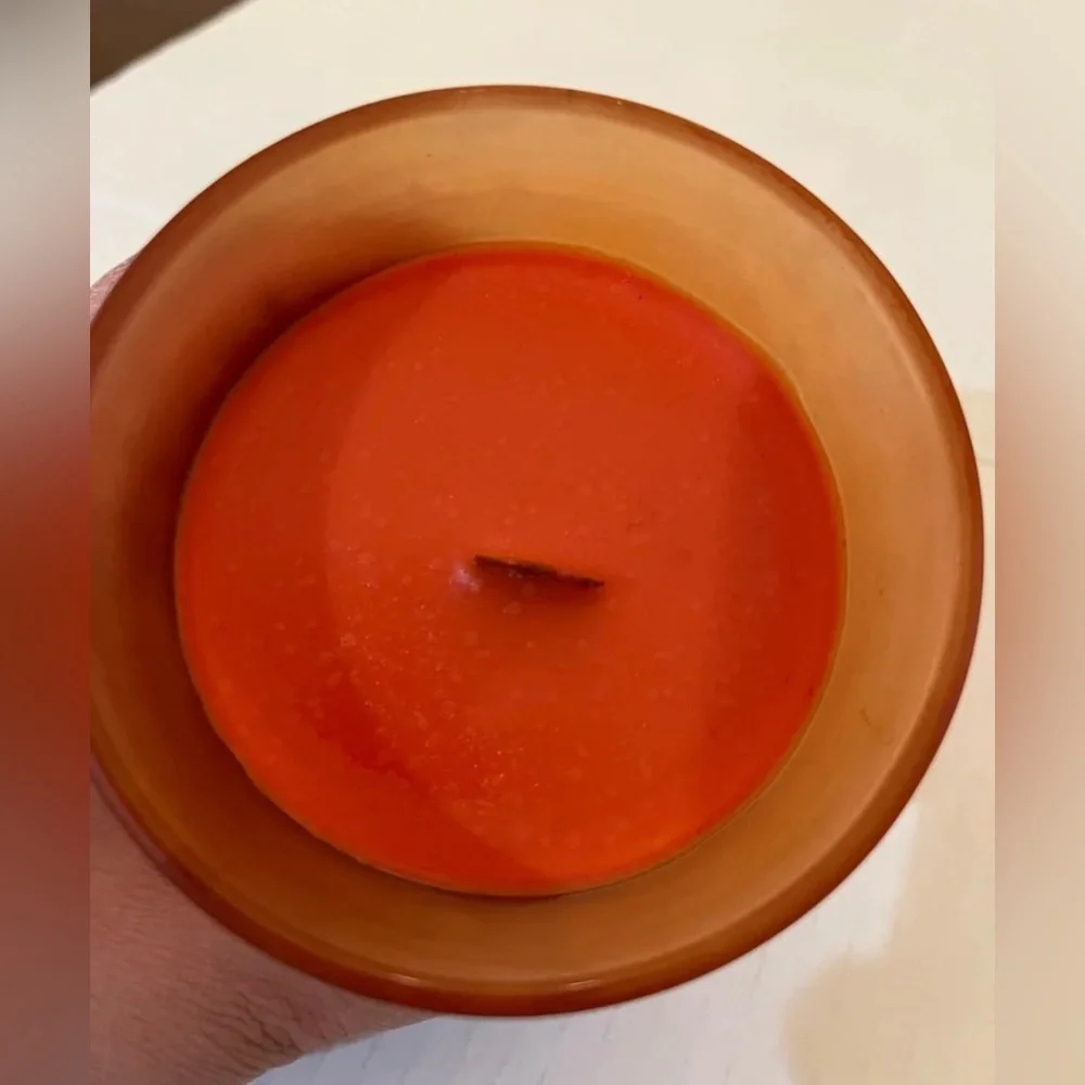 Decorware Inc. Pumpkin Cinnamon 7.469 oz Scented Wood Wick Jar Candle